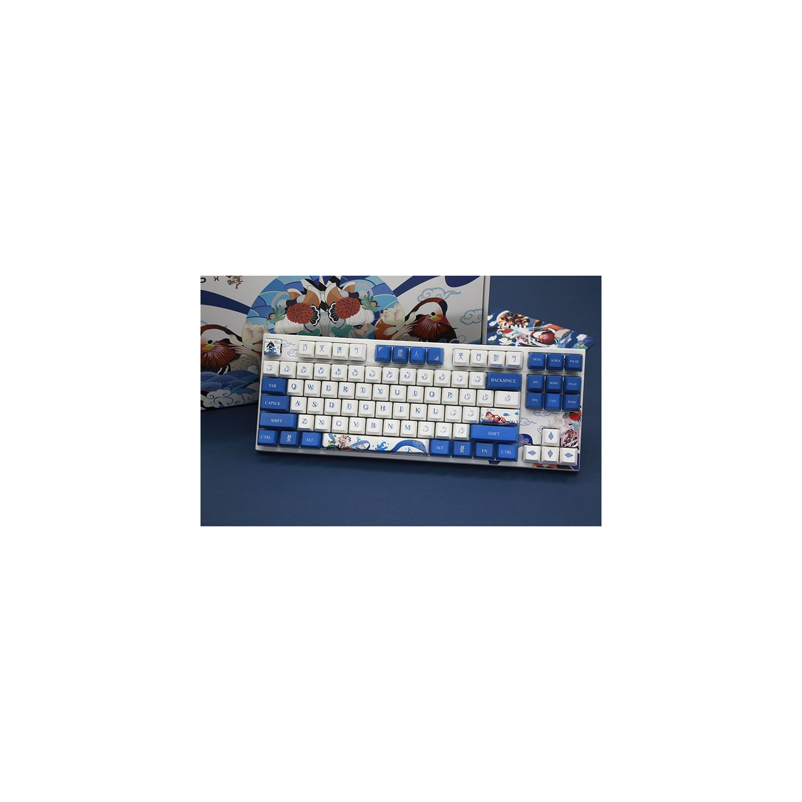 Клавіатура Varmilo VEA87 Lovebirds-I Cherry Mx Blue Multicolor (A23A002A1A0A01A003) зображення 2
