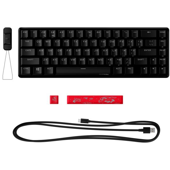 Клавиатура HyperX Alloy Origins 65 HX Red (4P5D6AX) изображение 7