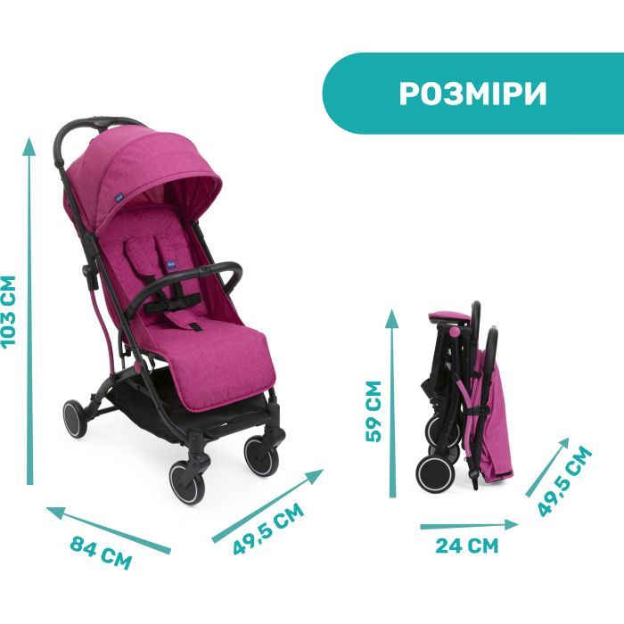 Коляска Chicco Trolley Me Сиреневая (79865.62) изображение 7