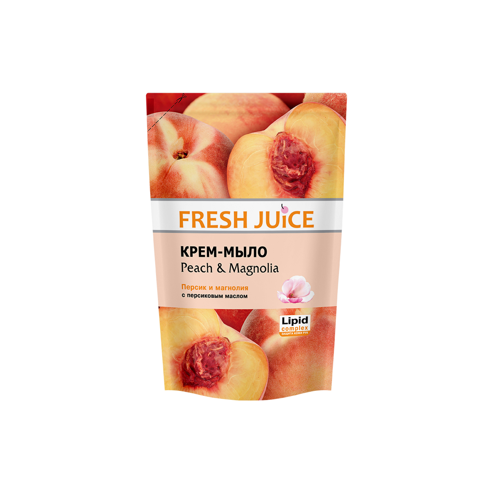 Жидкое мыло Fresh Juice Peach & Magnolia дой-пак 460 мл (4823015913259)