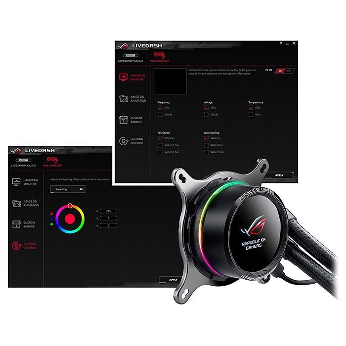 Система рідинного охолодження ASUS ROG-RYUO-120 (90RC0010-M0UAY0) зображення 5