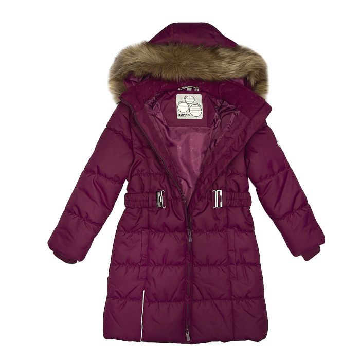 Пальто дитяче Huppa YACARANDA 12030030 бордовий 140 (4741468682891) зображення 4