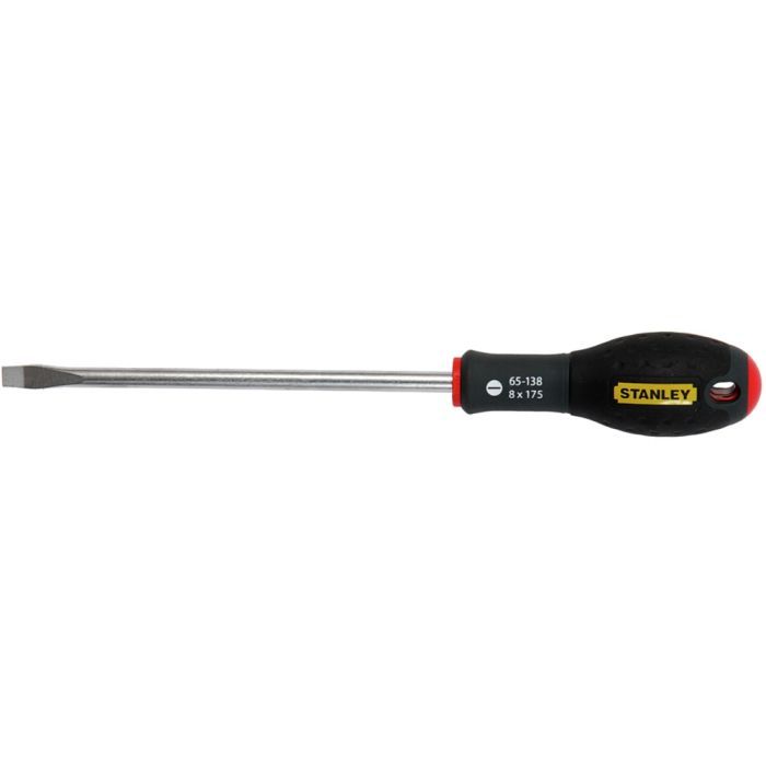 Отвертка Stanley FatMax, шлиц SL8х175мм, расширяющееся жало. (0-65-138)