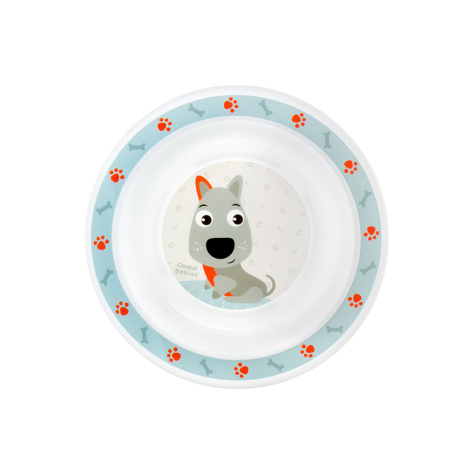 Набор детской посуды Canpol babies Cute Animals Собачка Голубой 5 предметов (4/401_blu) изображение 6