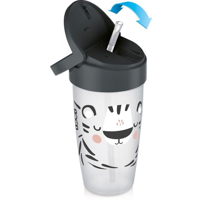 Поїльник-непроливайка Lovi Salt & Pepper із силіконовою трубочкою 350 мл (35/357) зображення 2