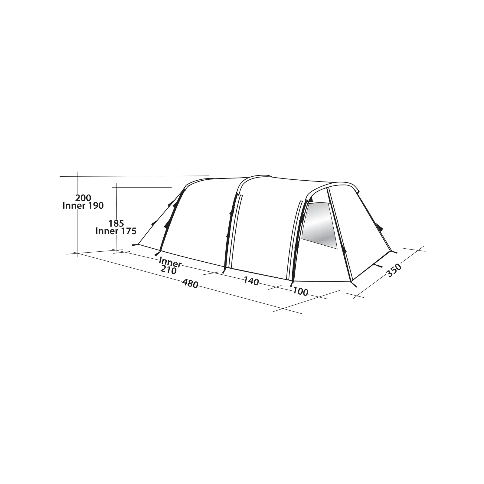 Палатка Easy Camp Huntsville 600 Green/Grey (929578) изображение 9