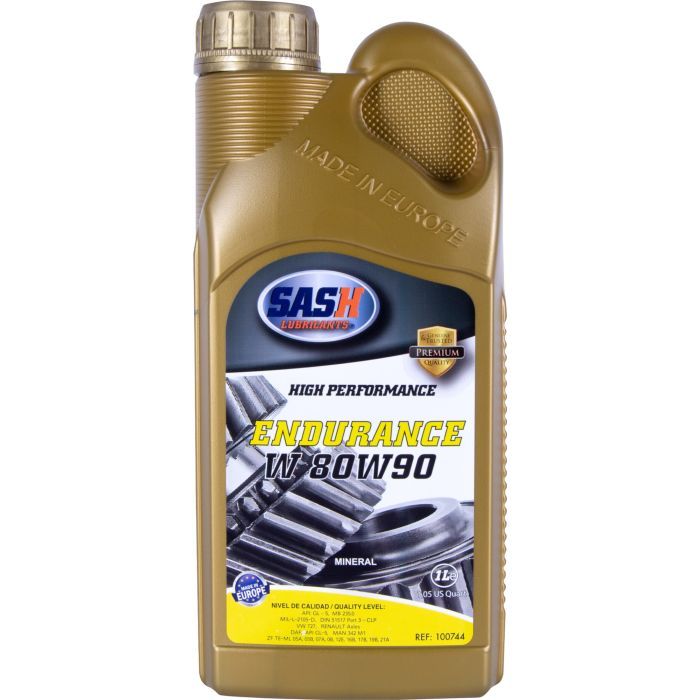 Трансмісійна олива SASH ENDURANCE - W 80W90 GL-5 1л (100744) зображення 3