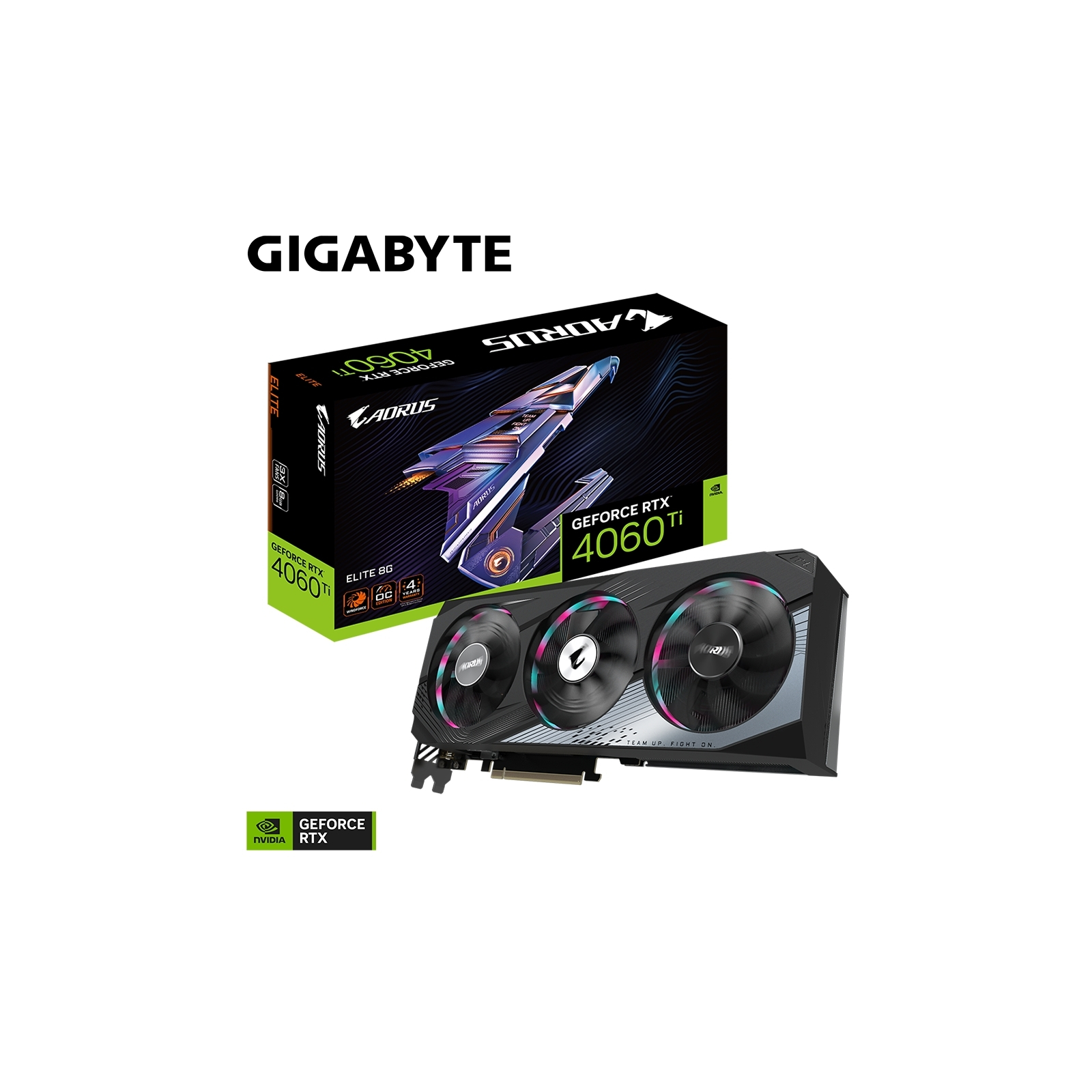 Видеокарта GIGABYTE GeForce RTX4060Ti 8Gb AORUS ELITE (GV-N406TAORUS E-8GD) изображение 10