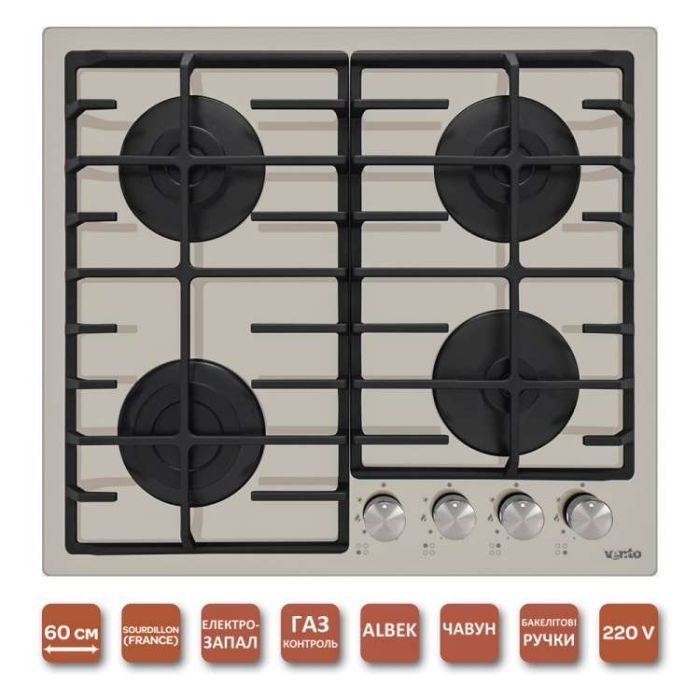 Варочна поверхня Ventolux HG640-DA3 CS (BK) зображення 7