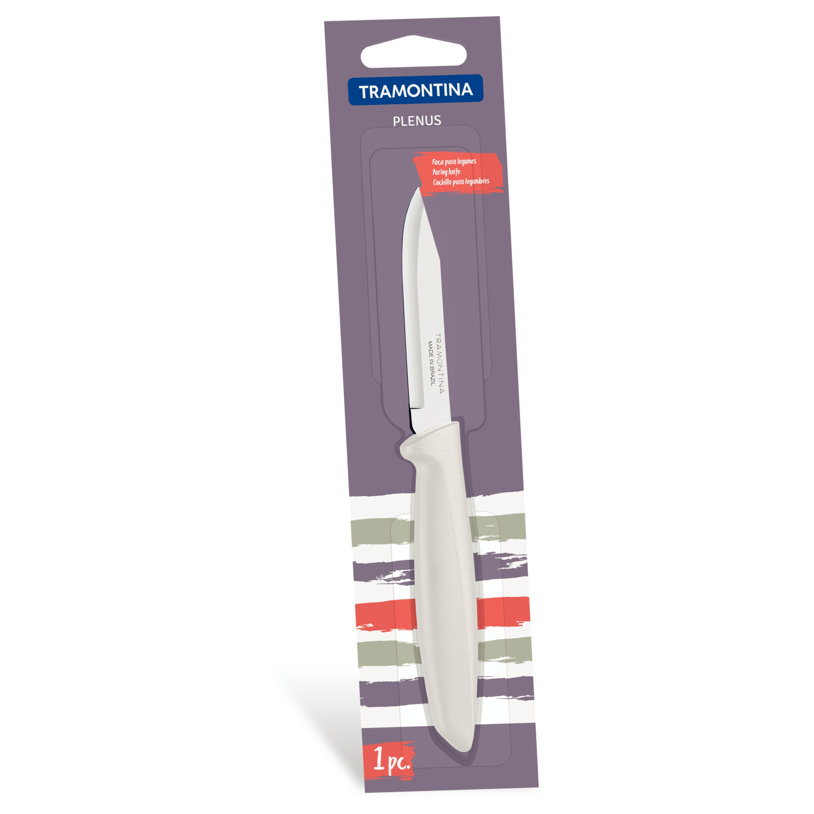 Кухонный нож Tramontina Plenus Light Grey Vegetable 76 мм (23420/133) изображение 3