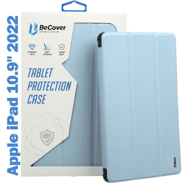 Чохол до планшета BeCover Tri Fold Soft TPU mount Apple Pencil Apple iPad 10.9" 2022/24/11" 2025 Black (708459)