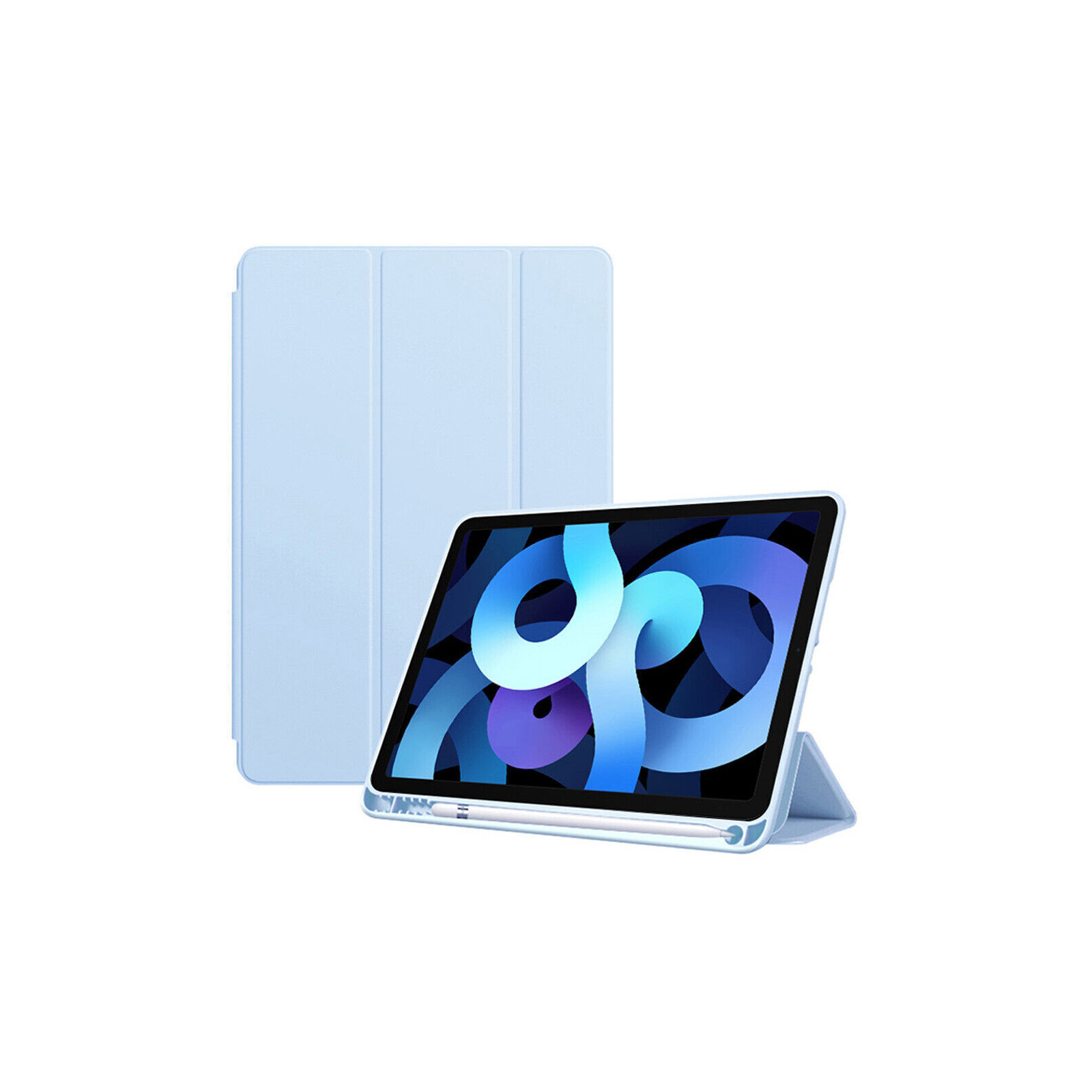 Чохол до планшета BeCover Tri Fold Soft TPU mount Apple Pencil Apple iPad 10.9" 2022 Light Blue (708464) зображення 3