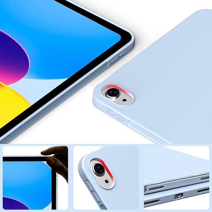 Чохол до планшета BeCover Tri Fold Soft TPU mount Apple Pencil Apple iPad 10.9" 2022/24/11" 2025 Black (708459) зображення 4