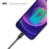 Дата кабель USB 2.0 AM to Lightning 1.2m AMD818BL black Armorstandart (ARM64373) изображение 3