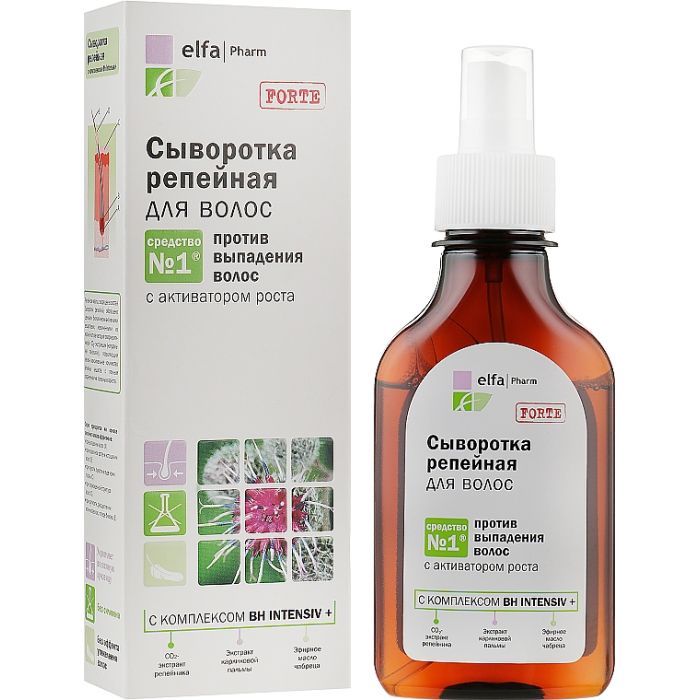 Сыворотка для волос Elfa Pharm Репейная Против выпадения волос 100 мл (5901845500210)