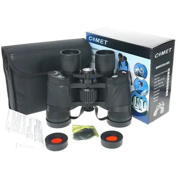 Бинокль Comet AXP104-7 8x40 з червоним фільтром в чохлі Чорний (AXP104-7_8x40) изображение 9
