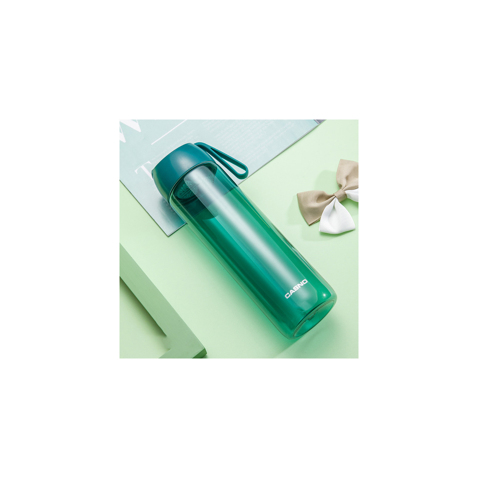 Бутылка для воды Casno 600 мл KXN-1231 Зелена (KXN-1231_Green) изображение 3
