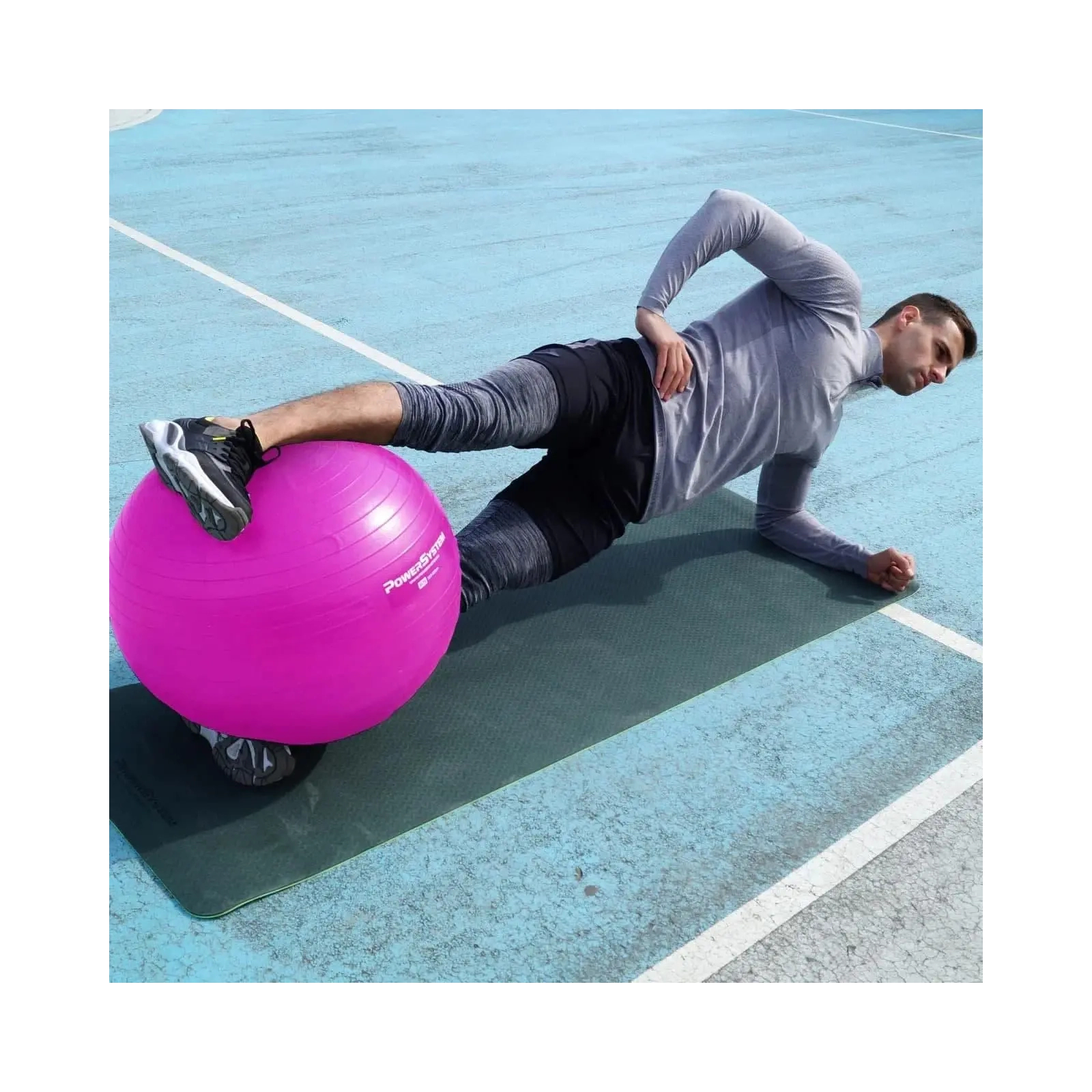 Мяч для фитнеса Power System PS-4011 Pro Gymball 55 см Pink (4011PI-0) изображение 4