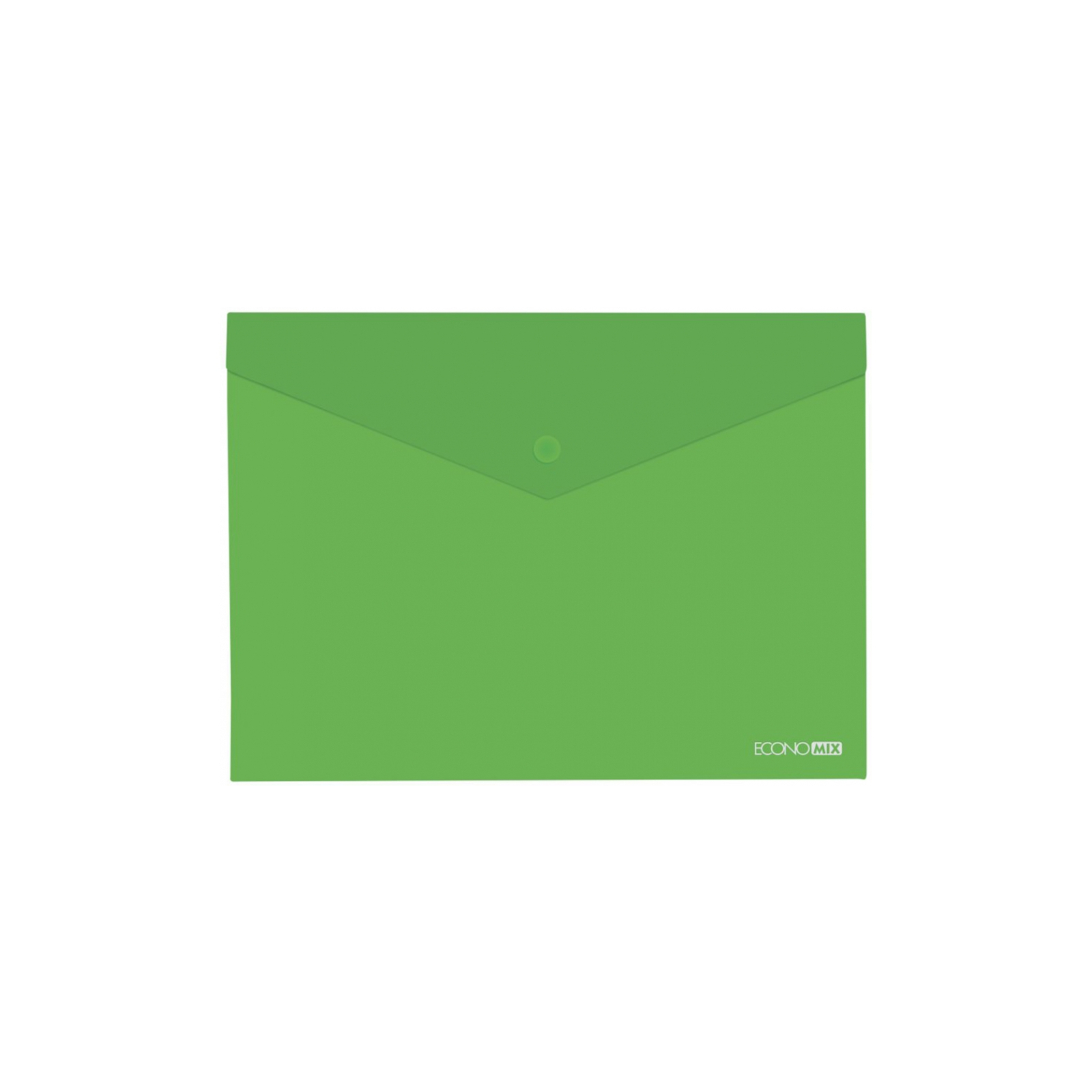 Папка - конверт Economix В5 180 мкм прозора, фактура "глянець", зелена (E31302-04)