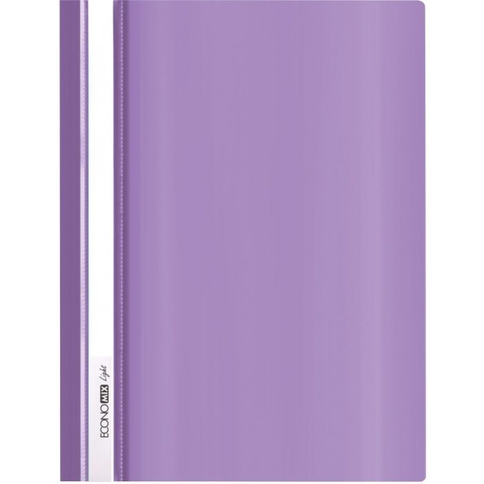 Папка-швидкозшивач Economix А4 Light без перфорації, фіолетова (E38503-12)