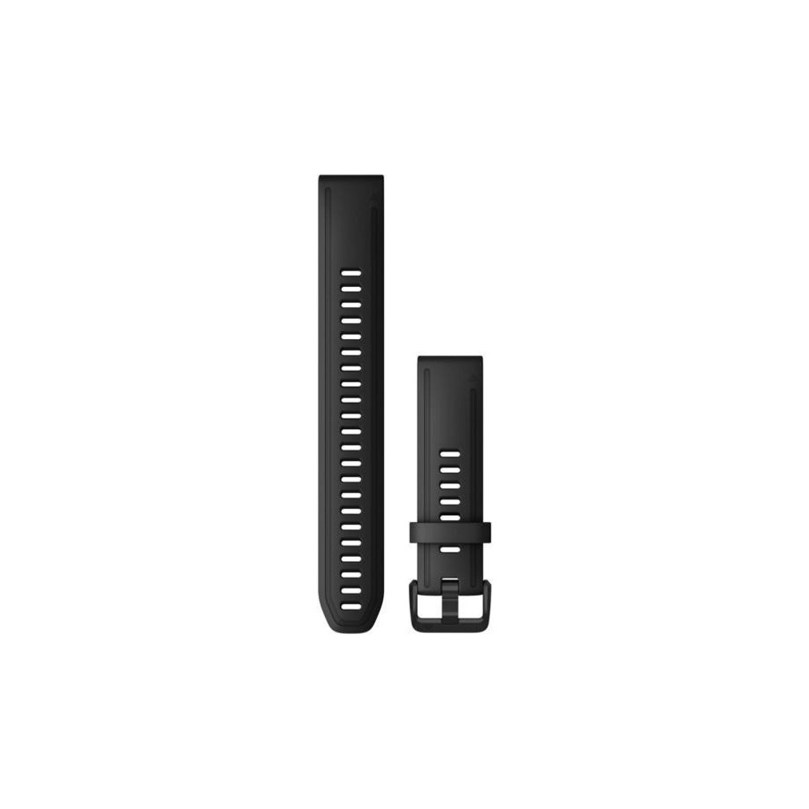 Ремешок для смарт-часов Garmin fenix 7S, 20mm QuickFit Black Silicone (010-13102-00) изображение 2