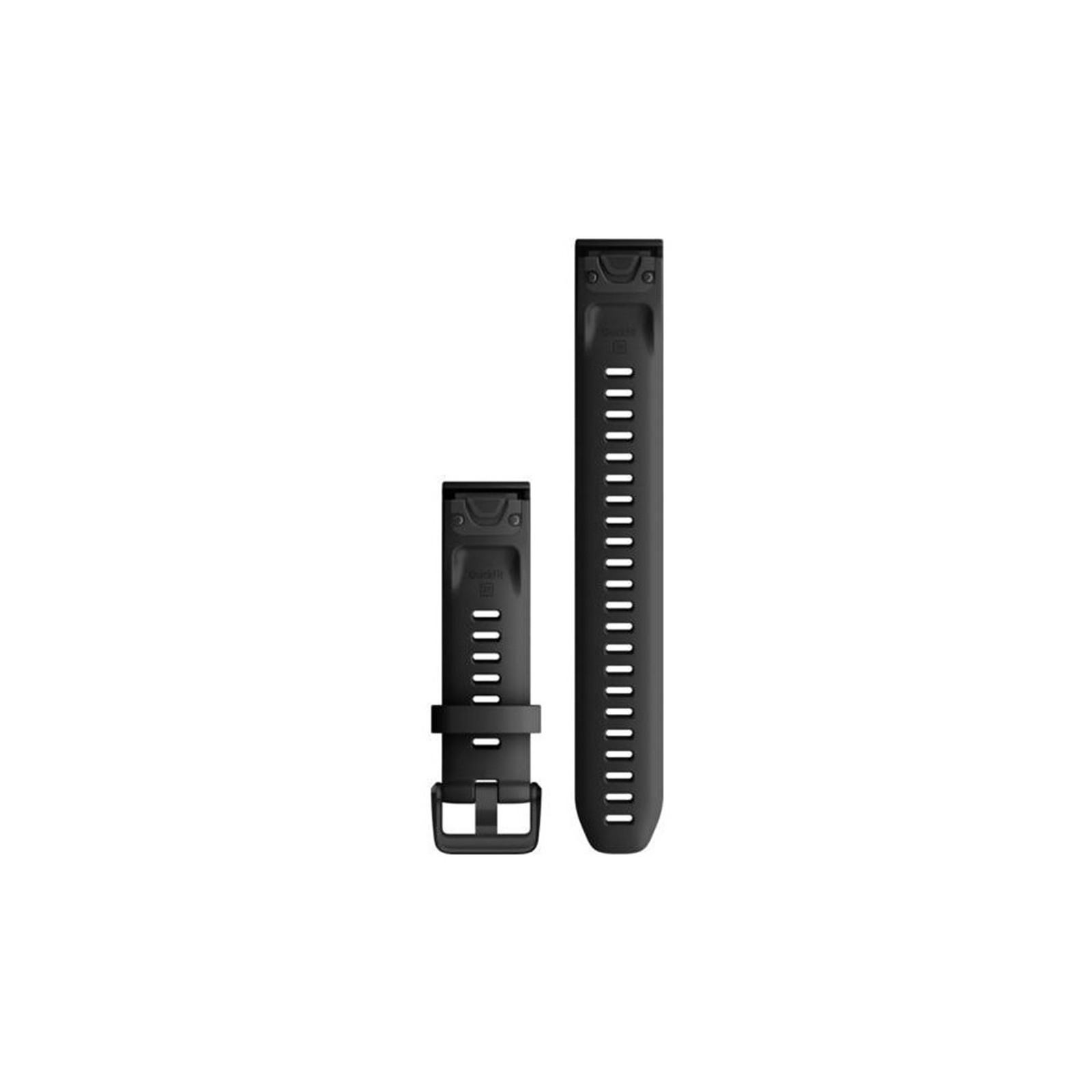 Ремінець до смарт-годинника Garmin fenix 7S, 20mm QuickFit Black Silicone (010-13102-00)