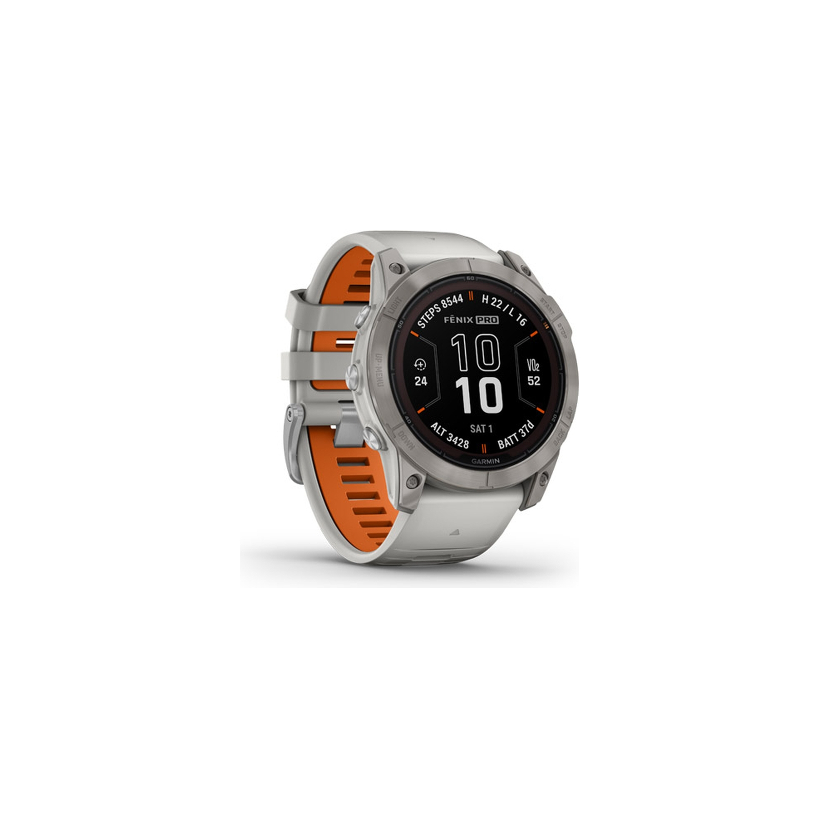 Смарт-часы Garmin fenix 7X Pro Sapph Sol, Ti w/Gray/Orange Band, GPS (010-02778-15) изображение 3
