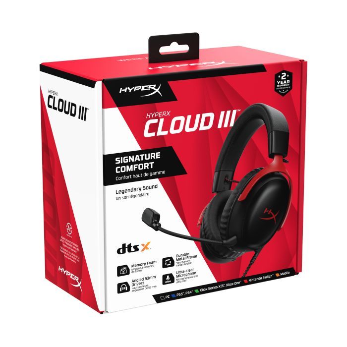 Наушники HyperX Cloud III Black (727A8AA) изображение 9