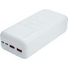 Батарея універсальна XO 30000mAh, PD/20W, QC3.0/22.5W, Input(Type-C,MicroUSB), Output(2*USB,Type-C), White (XO-PR189W / 29188) зображення 2