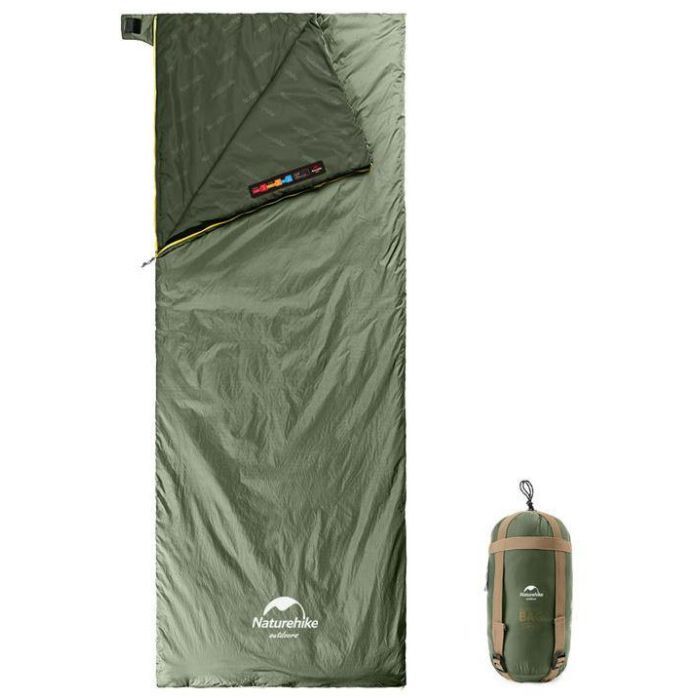 Спальний мішок Naturehike Summer надлегкий LW180 NH21MSD09 L (15C) XL Green (6927595777961-L)