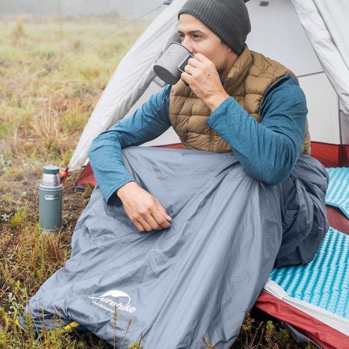 Спальний мішок Naturehike Summer надлегкий LW180 NH21MSD09 L (15C) XL Green (6927595777961-L) зображення 4