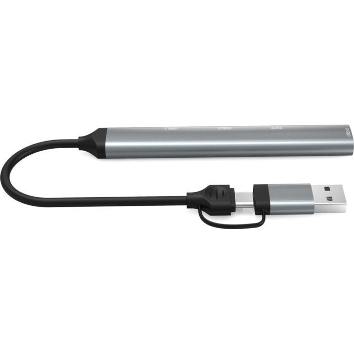 Концентратор Dynamode 5-in-1 USB Type-C/Type-A to 1хUSB3.0, 2xUSB 2.0, card-reader SD/MicroSD (DM-UH-514) зображення 2