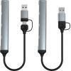 Концентратор Dynamode 5-in-1 USB Type-C/Type-A to 1хUSB3.0, 2xUSB 2.0, card-reader SD/MicroSD (DM-UH-514) зображення 4