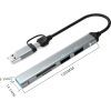 Концентратор Dynamode 5-in-1 USB Type-C/Type-A to 1хUSB3.0, 2xUSB 2.0, card-reader SD/MicroSD (DM-UH-514) зображення 6