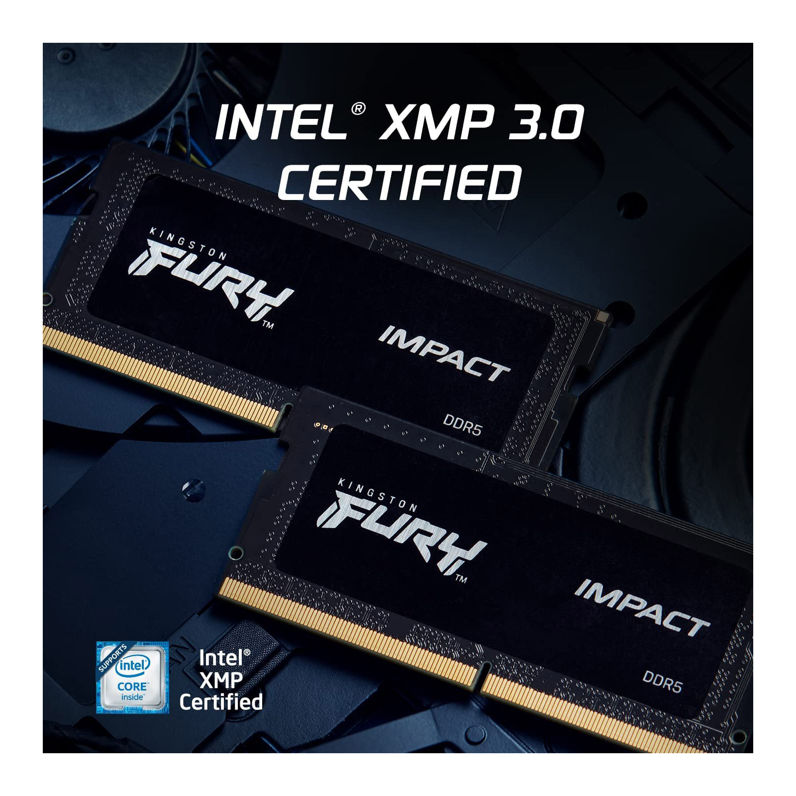 Модуль памяти для ноутбука SoDIMM DDR5 32GB 5600 MHz Impact Kingston Fury (ex.HyperX) (KF556S40IB-32) изображение 5