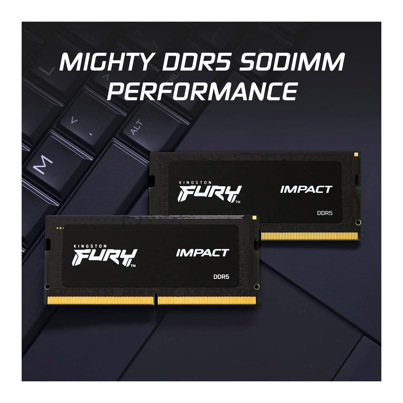 Модуль памяти для ноутбука SoDIMM DDR5 16GB 5600 MHz Impact Kingston Fury (ex.HyperX) (KF556S40IB-16) изображение 6