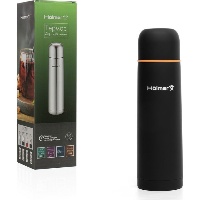 Термос Hölmer Exquisite 750 мл Темно-синій (TH-00750-SDB Exquisite) изображение 9