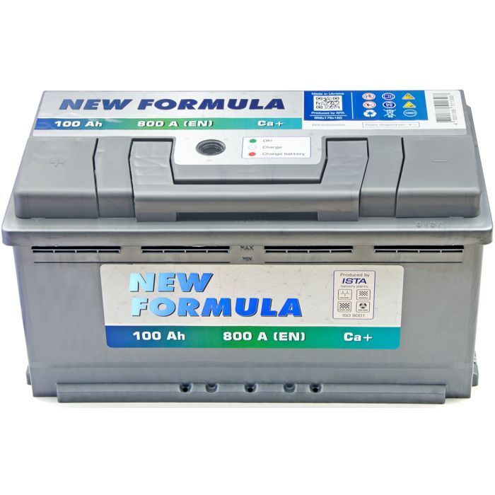 Аккумулятор автомобильный NEW FORMULA 100Ah (+/-) 800EN (6002202220) изображение 2