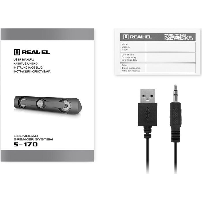 Акустическая система REAL-EL S-170 6Вт Black (EL121100013) изображение 8