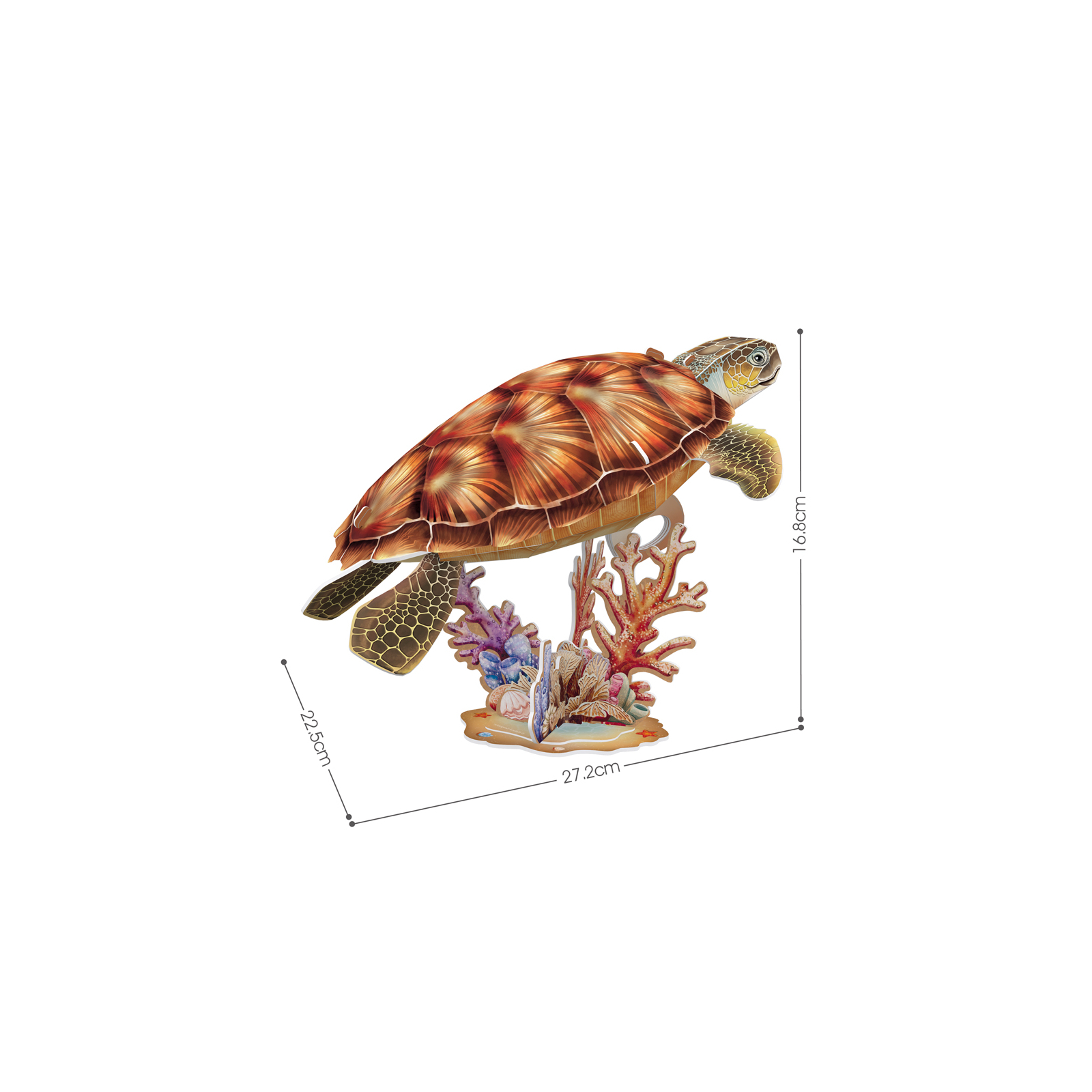 Пазл Cubic Fun 3D Исчезающие животные Морская черепаха (DS1080h) изображение 3