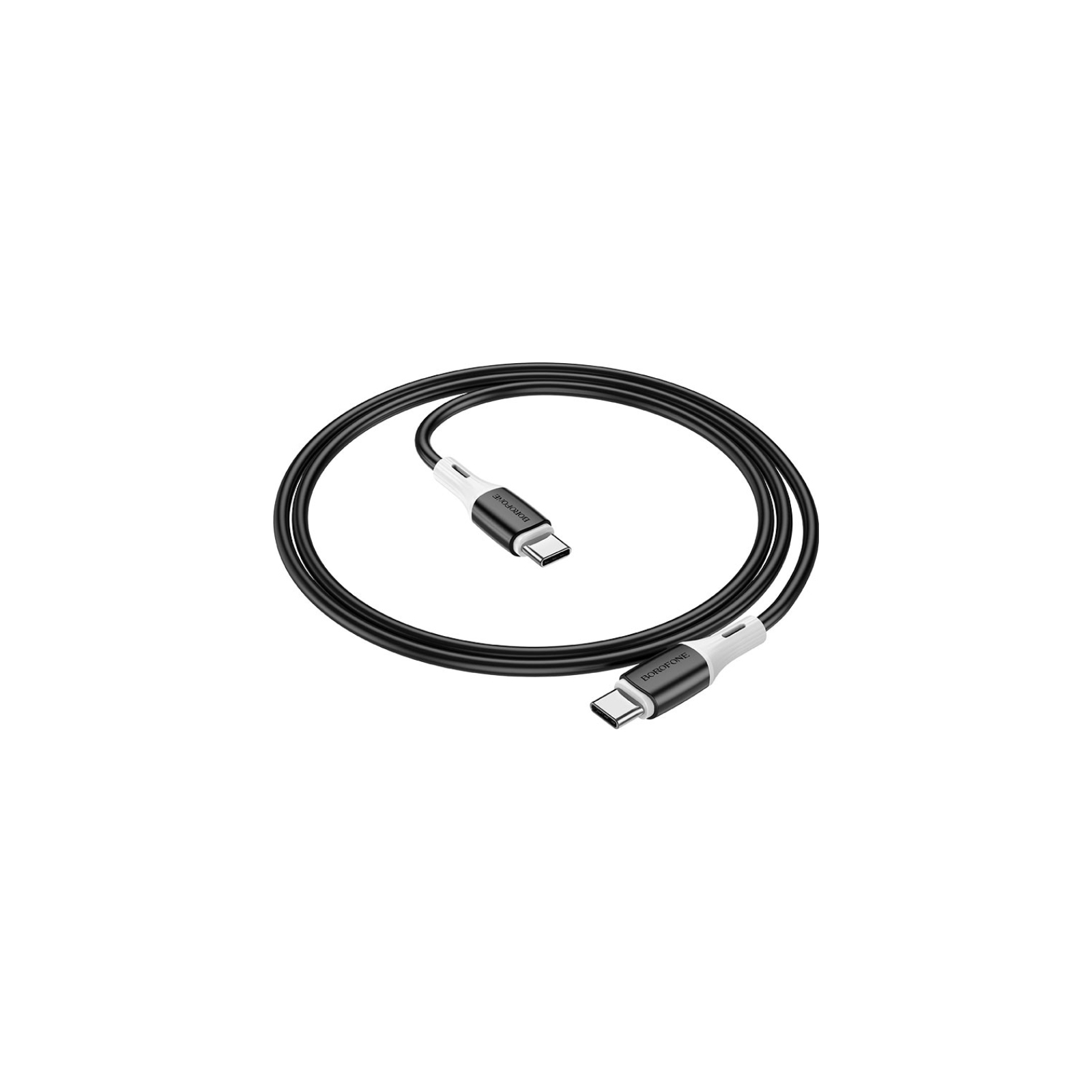 Дата кабель USB-C to USB-C 1.0m BX79 3A Black BOROFONE (BX79CCB) зображення 2