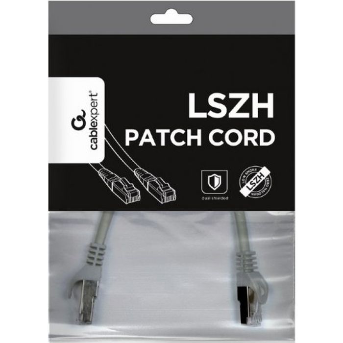 Патч-корд 2м S/FTP Cat 6A CU LSZH grey Cablexpert (PP6A-LSZHCU-2M) изображение 3