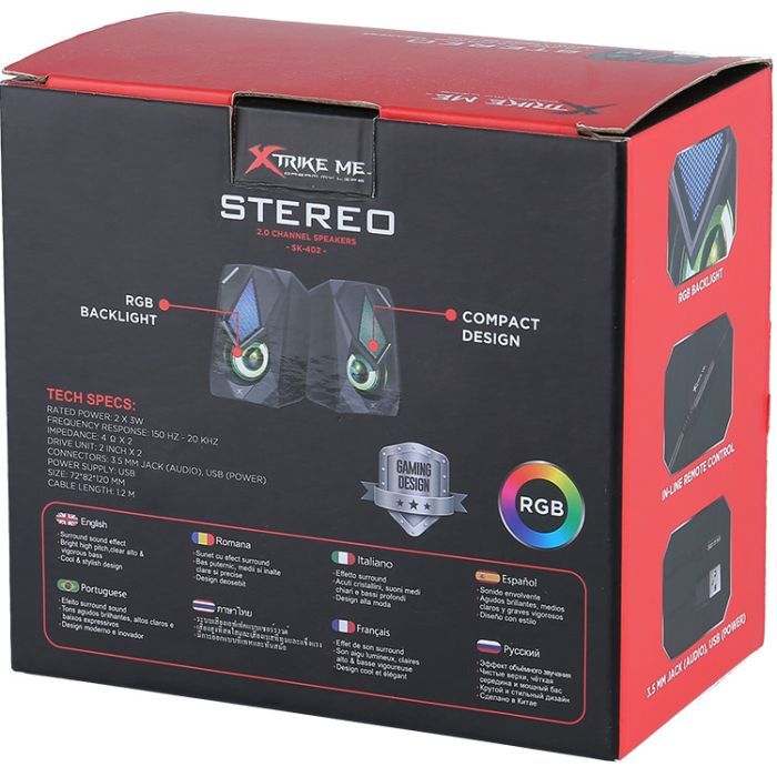 Акустическая система Xtrike ME SK-402 6Вт LED USB (SK-402) изображение 5
