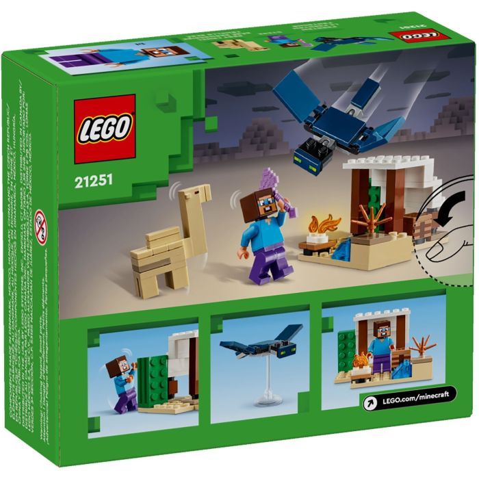 Конструктор LEGO Minecraft Экспедиция Стива в пустыню 75 деталей (21251) изображение 7