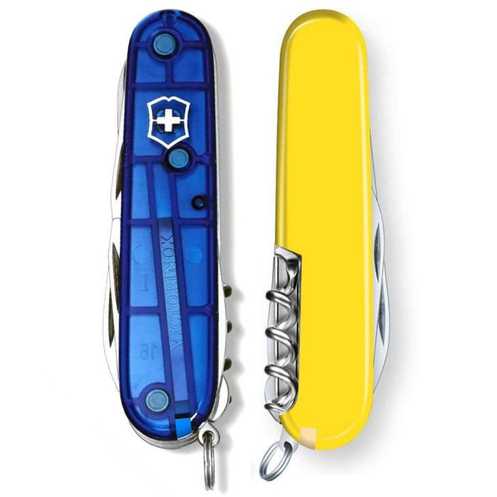 Нож Victorinox Huntsman Ukraine 91 мм Червоно-чорний (1.3713.1.3) изображение 6