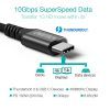Дата кабель USB-С to USB-С 2.0m 100W 4K60Hz USB3.1 GEN2 Choetech (XCC-1007-V2-BK) зображення 2