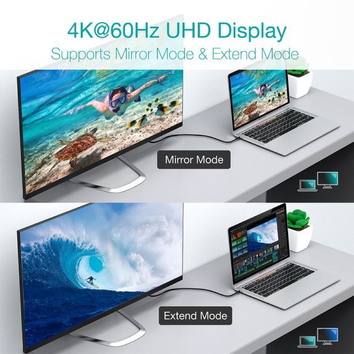 Дата кабель USB-С to USB-С 2.0m 100W 4K60Hz USB3.1 GEN2 Choetech (XCC-1007-V2-BK) зображення 3