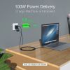 Дата кабель USB-С to USB-С 2.0m 100W 4K60Hz USB3.1 GEN2 Choetech (XCC-1007-V2-BK) зображення 4