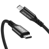 Дата кабель USB-С to USB-С 2.0m 100W 4K60Hz USB3.1 GEN2 Choetech (XCC-1007-V2-BK)