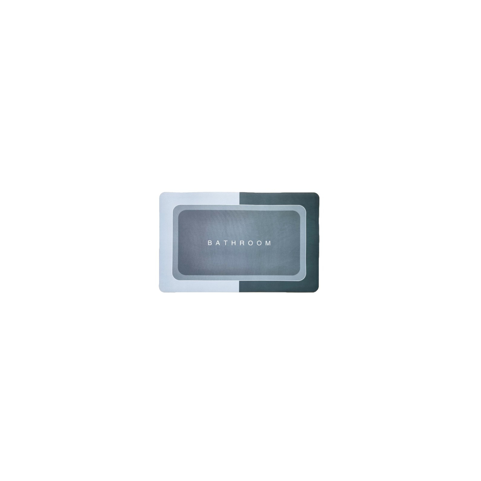Коврик для ванной Stenson суперпоглощающий 40 х 60 см прямоугольный серый (R30937 grey)